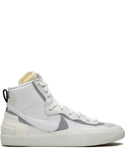 X Sacai Blazer Mid Triple White Sneakers