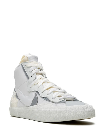 X Sacai Blazer Mid Triple White Sneakers