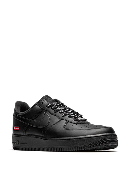 X Supreme Air Force 1 Low Mini Box Logo Black Sneakers