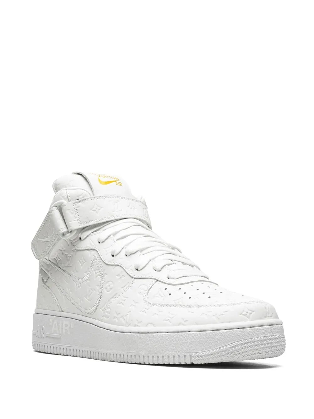 X Louis Vuitton X Virgil Abloh Air Force 1 Mid White/White Sneakers