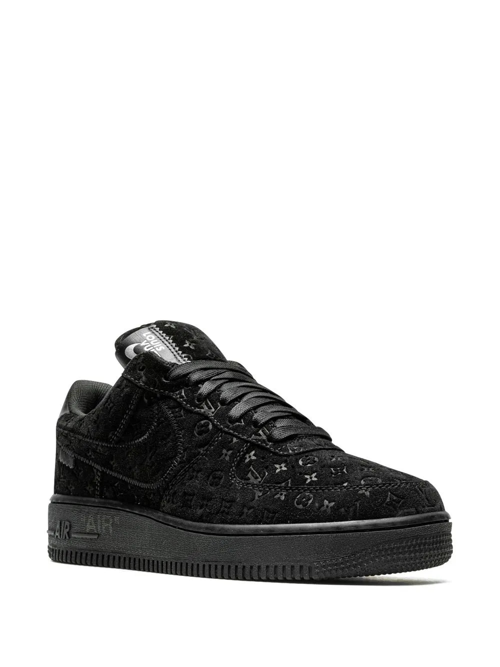 X Louis Vuitton X Virgil Abloh Air Force 1 Low Black/Black Sneakers