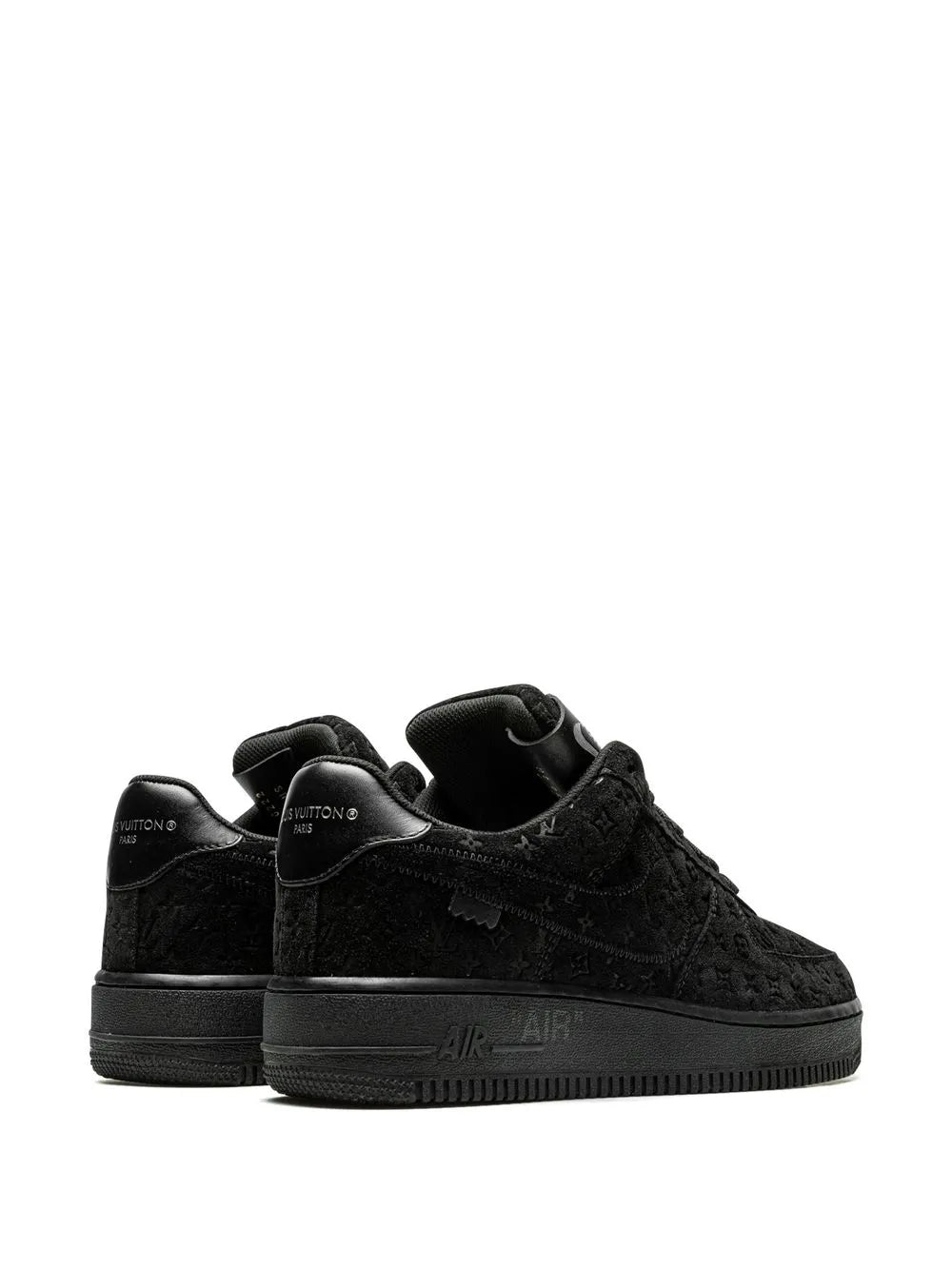X Louis Vuitton X Virgil Abloh Air Force 1 Low Black/Black Sneakers
