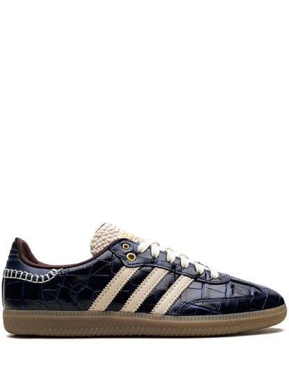 X Wales Bonner Samba Og Navy Croc Sneakers