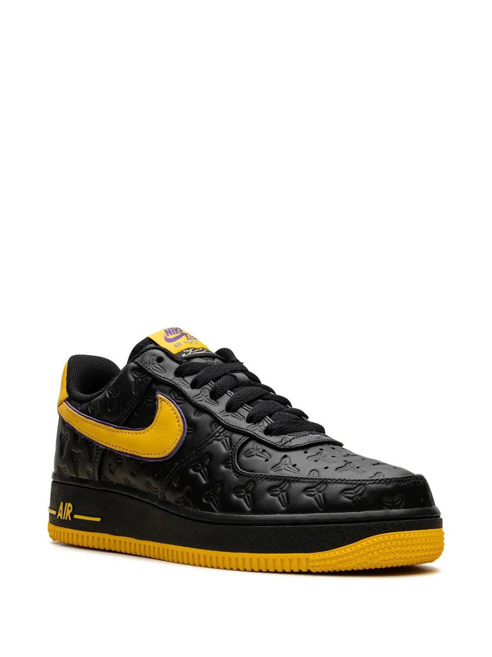 X Kobe Bryant Air Force 1 Low Lakers Away - Black/Varsity Maize/Varsity Purple Sneakers