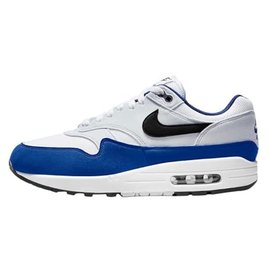 styleora Air Max 1 Shoes White Black Deep Royal Blue styleora