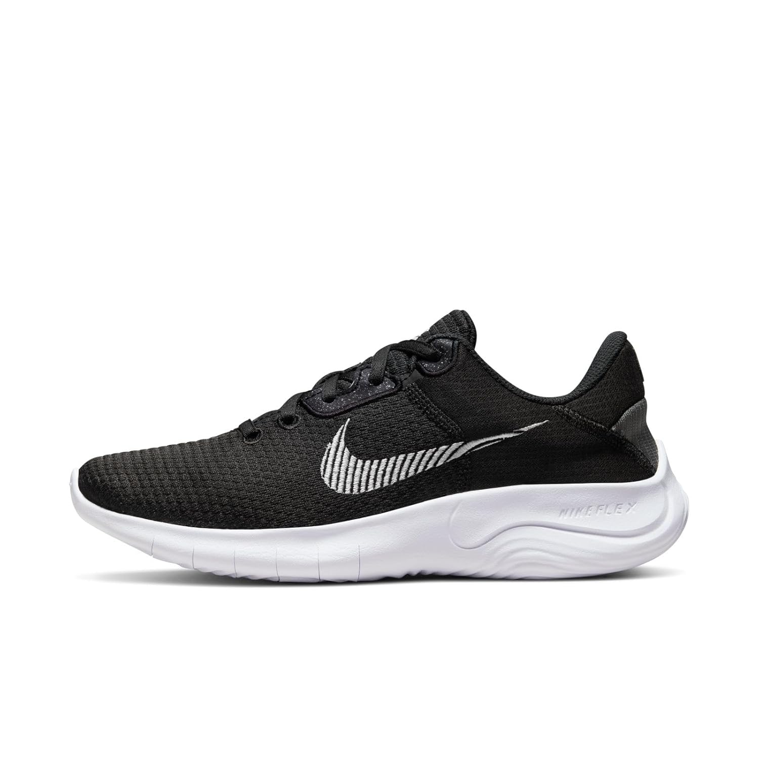 styleora Women's Flex Experience RN 11 Sneakers Black White-dk Smoke Grey styleora