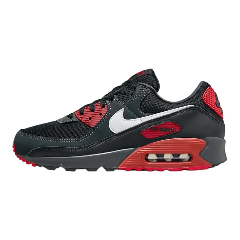 styleora Air Max 90 Shoes Summit White Black Mystic Red styleora
