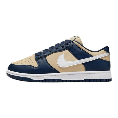 styleora Dunk Low Shoes Midnight Navy White-team Gold styleora