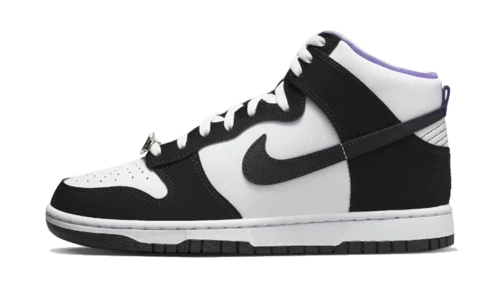 styleora Dunk High Shoes Black White Action Grape EMB World Champ styleora