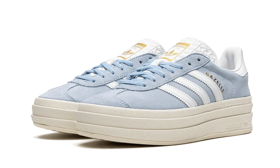 styleora Originals Gazelle Bold Shoes Clear Sky Cloud White Gold Metallic styleora