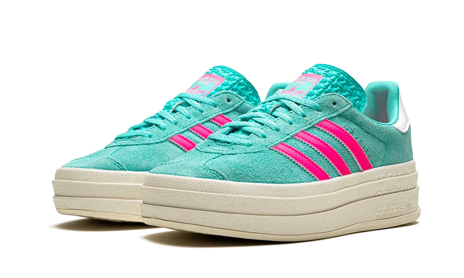 styleora Originals Gazelle Bold Shoes Flash Aqua Lucid Pink Cloud White styleora