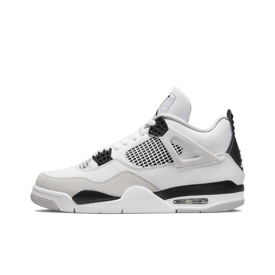 styleora Air Jordan 4 Retro Oxidized Shoes White Neutral Grey Black styleora