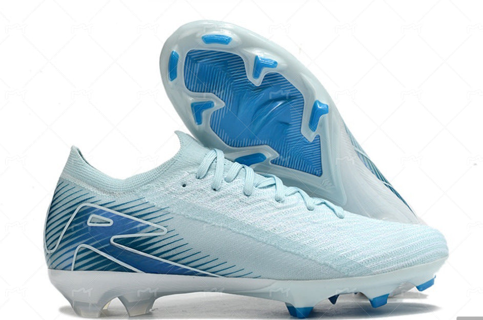 styleora Mercurial Vapor 16 Elite Blueprint FG Low-Top Soccer Cleats White Blue styleora