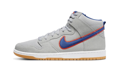 styleora SB Dunk High Shoes Cloud Grey Rush Blue-Team New York Mets styleora