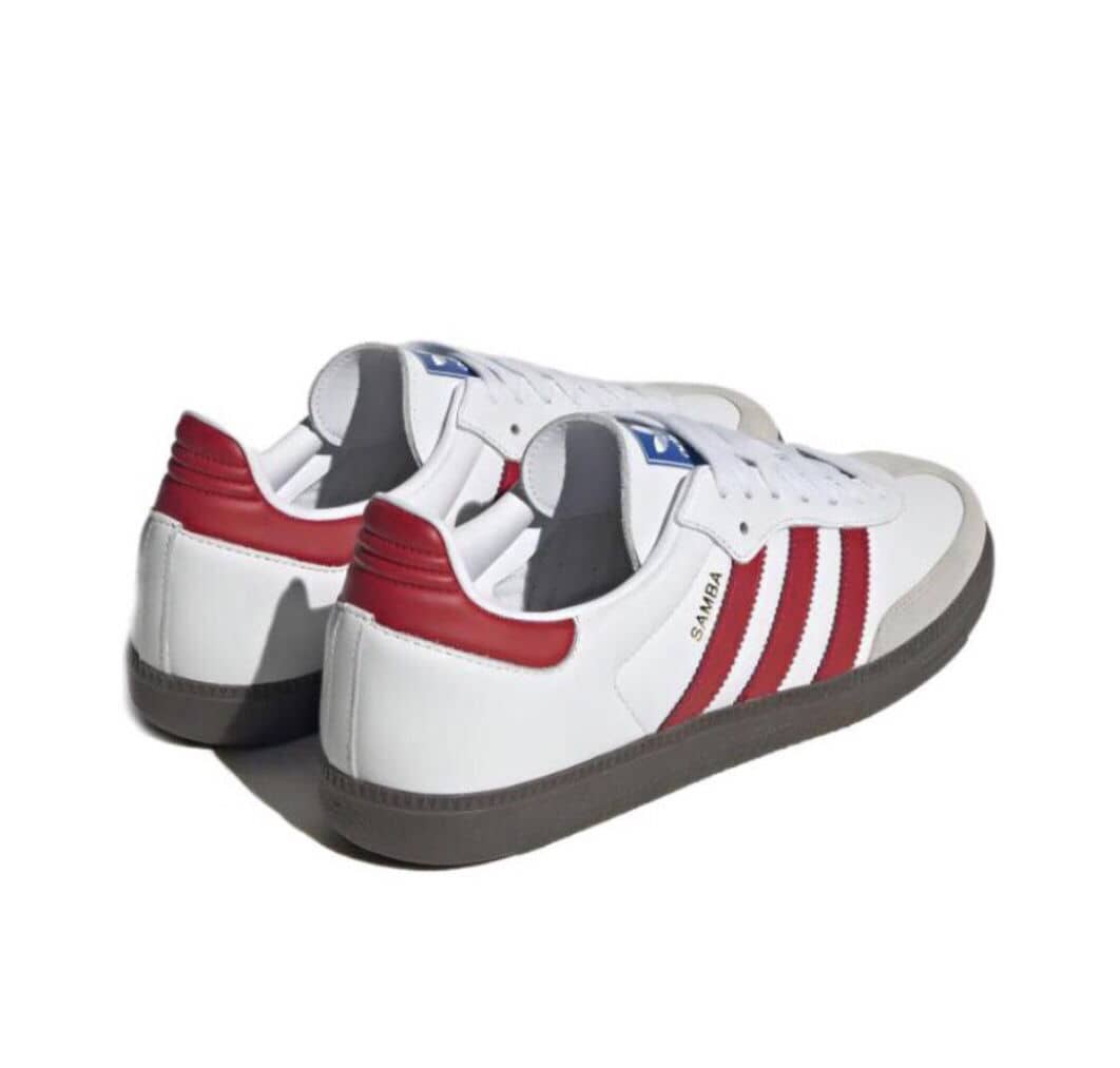 styleora Samba OG Shoes Cloud White Collegiate Burgundy Gum styleora
