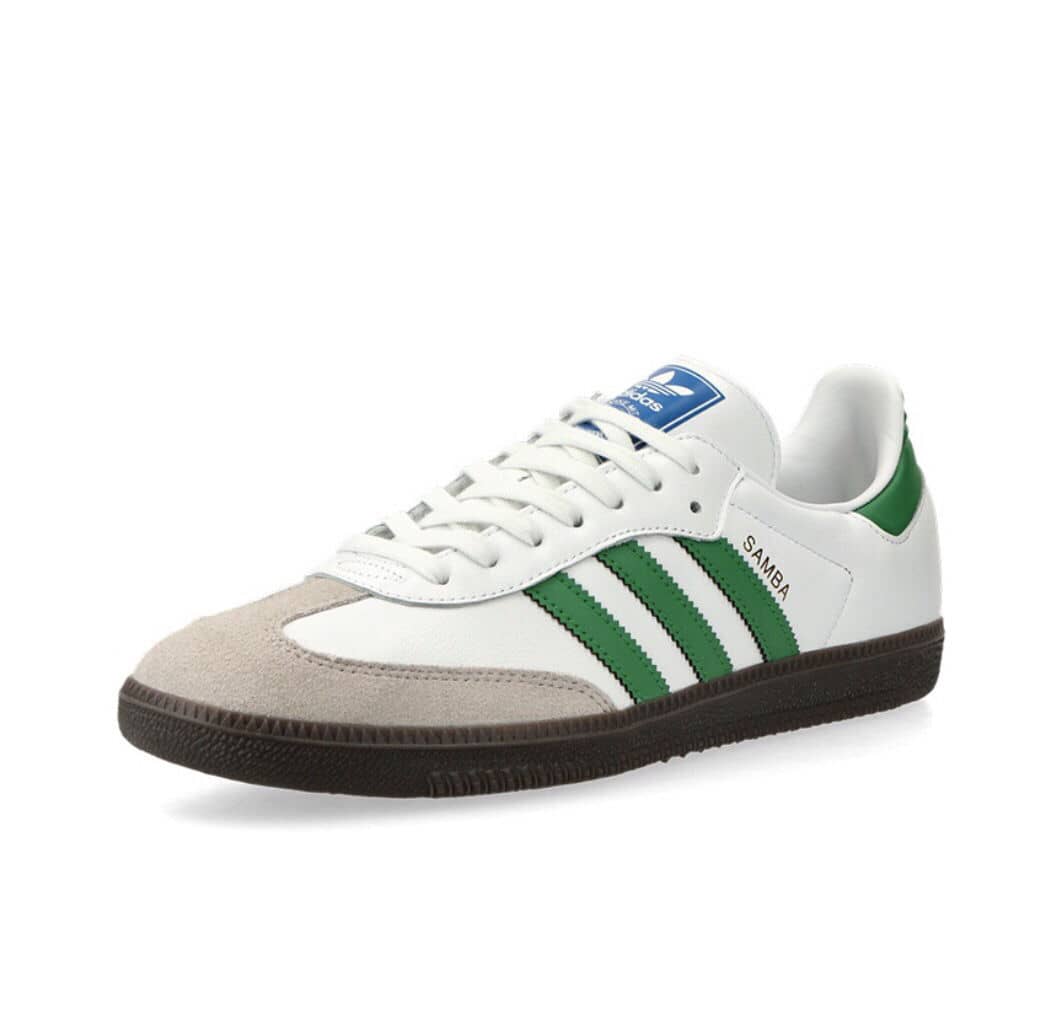 styleora Samba OG Shoes Cloud White Collegiate Green Gum styleora