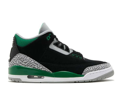 styleora Air Jordan 3 Retro Shoes Green Gray Black styleora