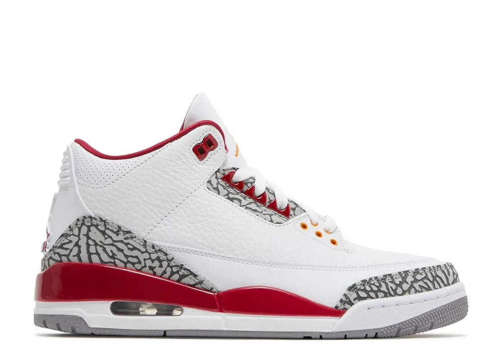 styleora Air Jordan 3 Retro Shoes Red Gray White styleora