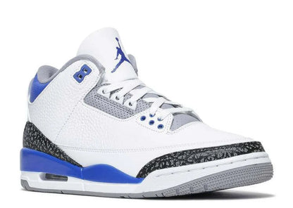 styleora Air Jordan 3 Retro Shoes Blue Gray White styleora