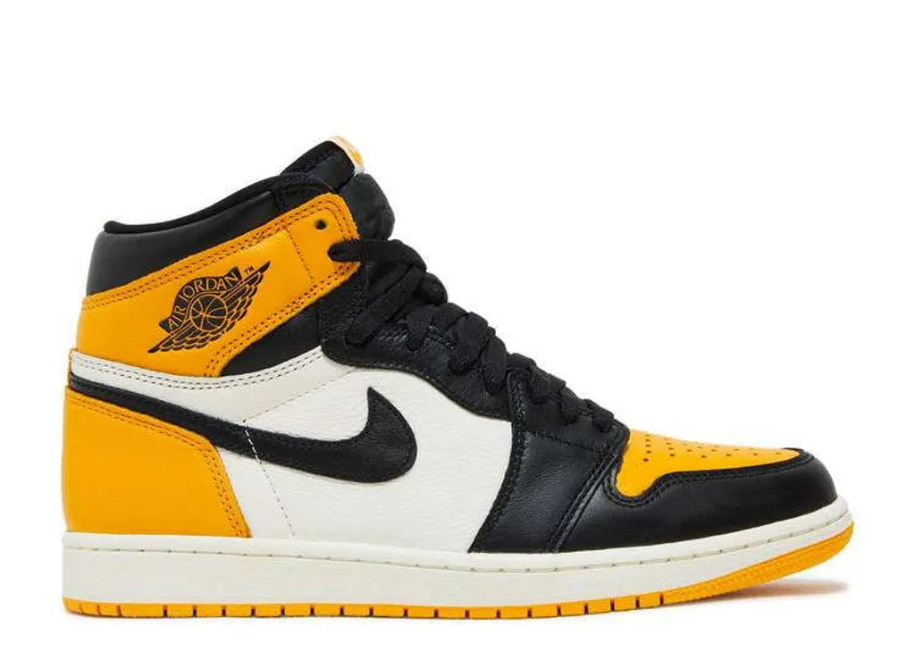 styleora Air Jordan 1 Retro High OG First in Flight Women's Shoes Yellow Black White styleora