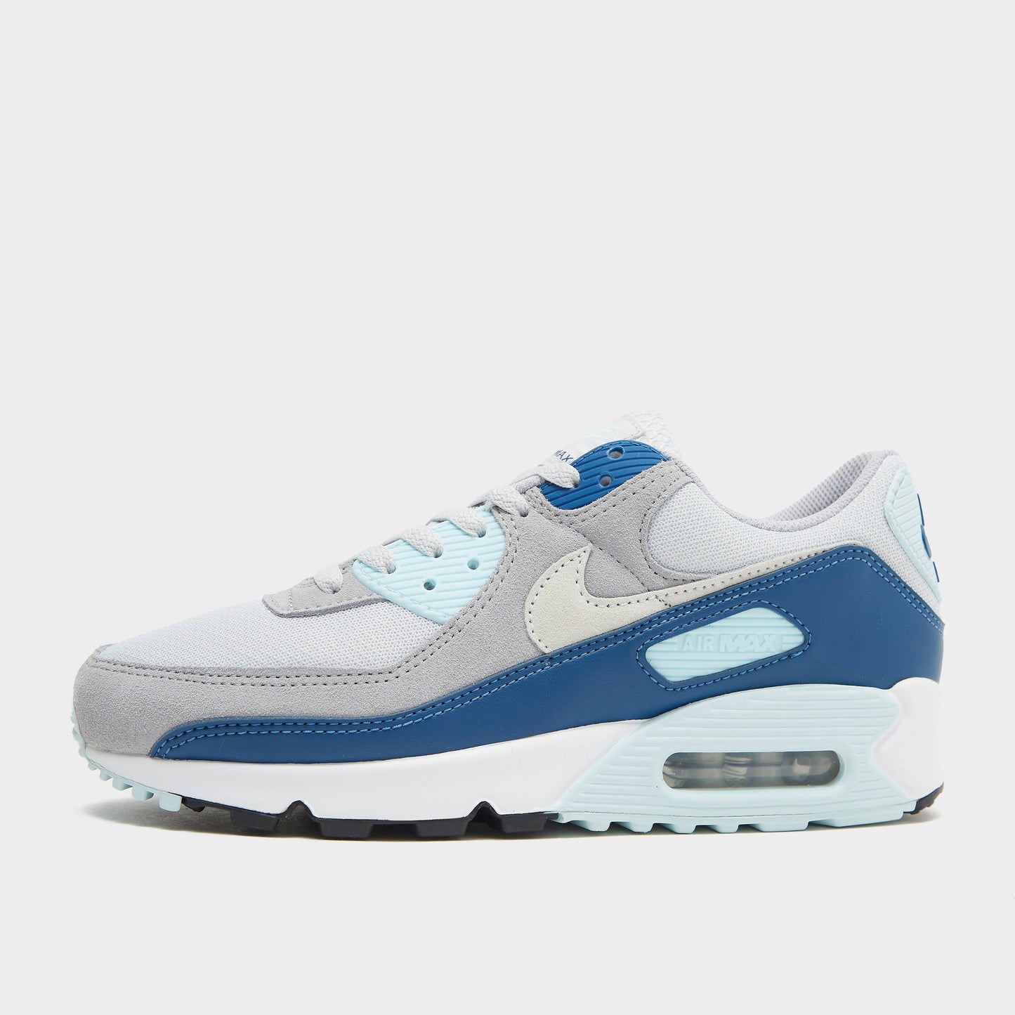 styleora Air Max 90 Shoes Pure Platinum Glacier Blue Court Blue White styleora