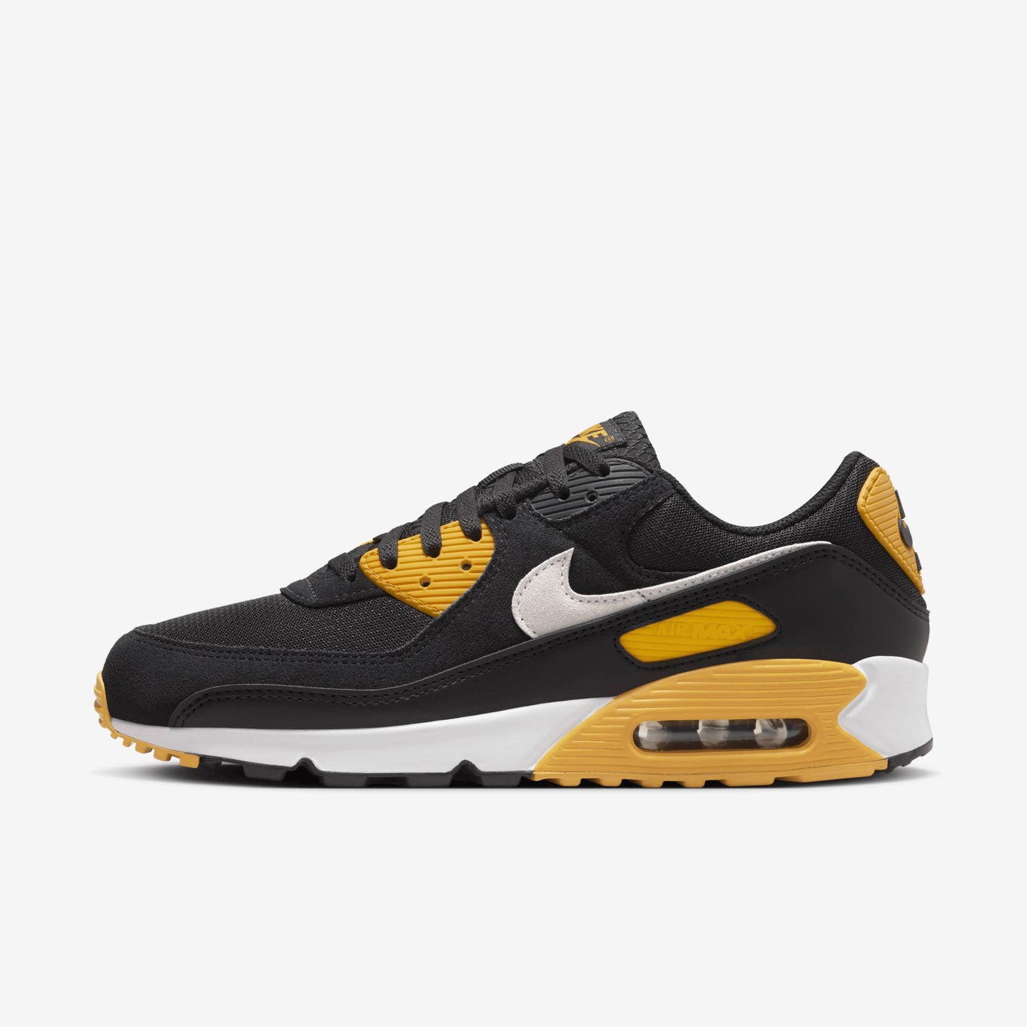 styleora Air Max 90 Shoes Black University Gold White styleora